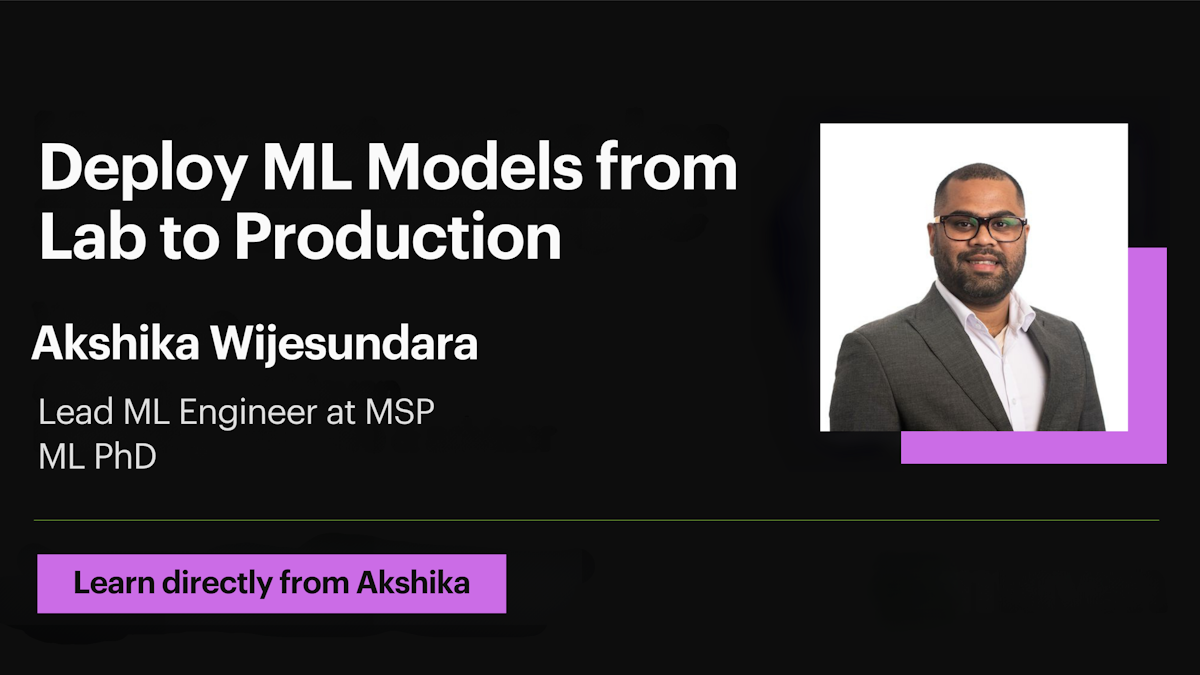 Deploy ML Models from Lab to Production event