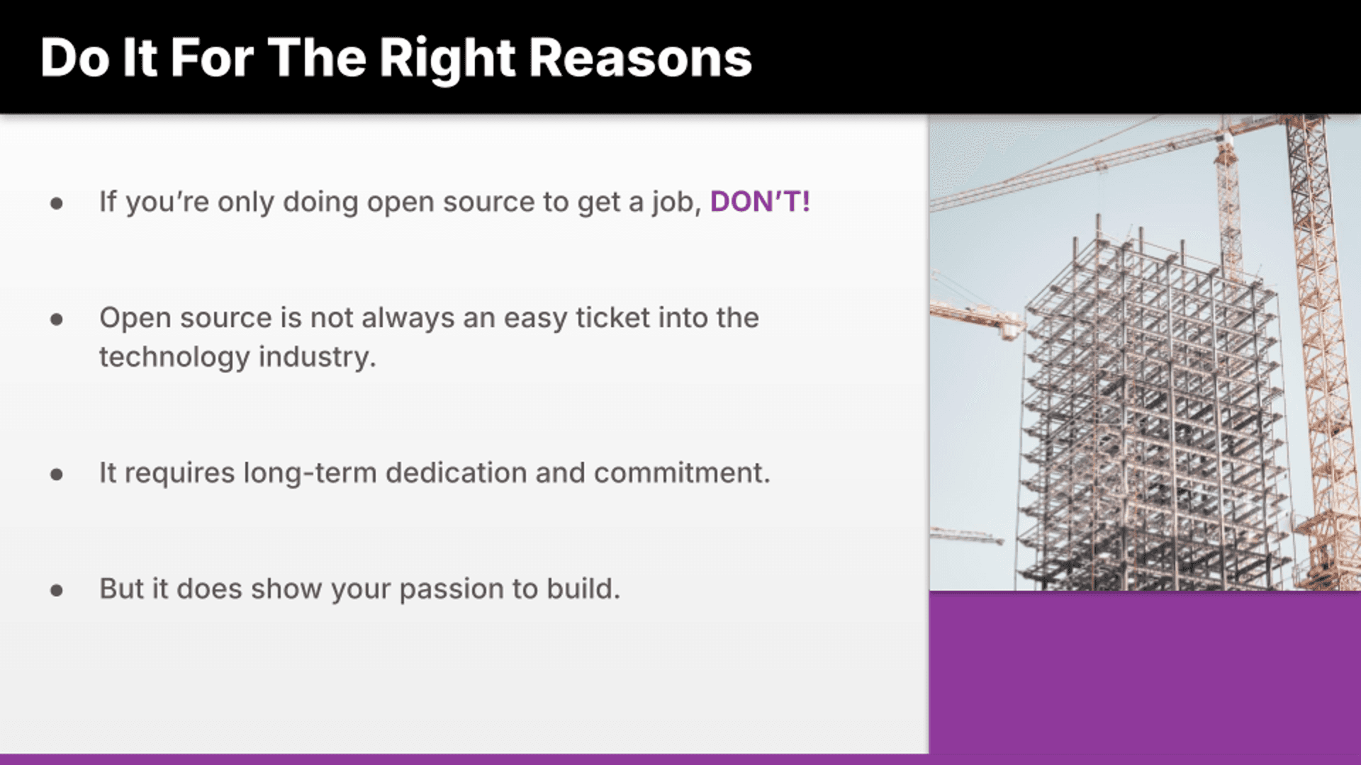 Become An Open Source Master [Part 6] - The Right Reason To Do Open Source