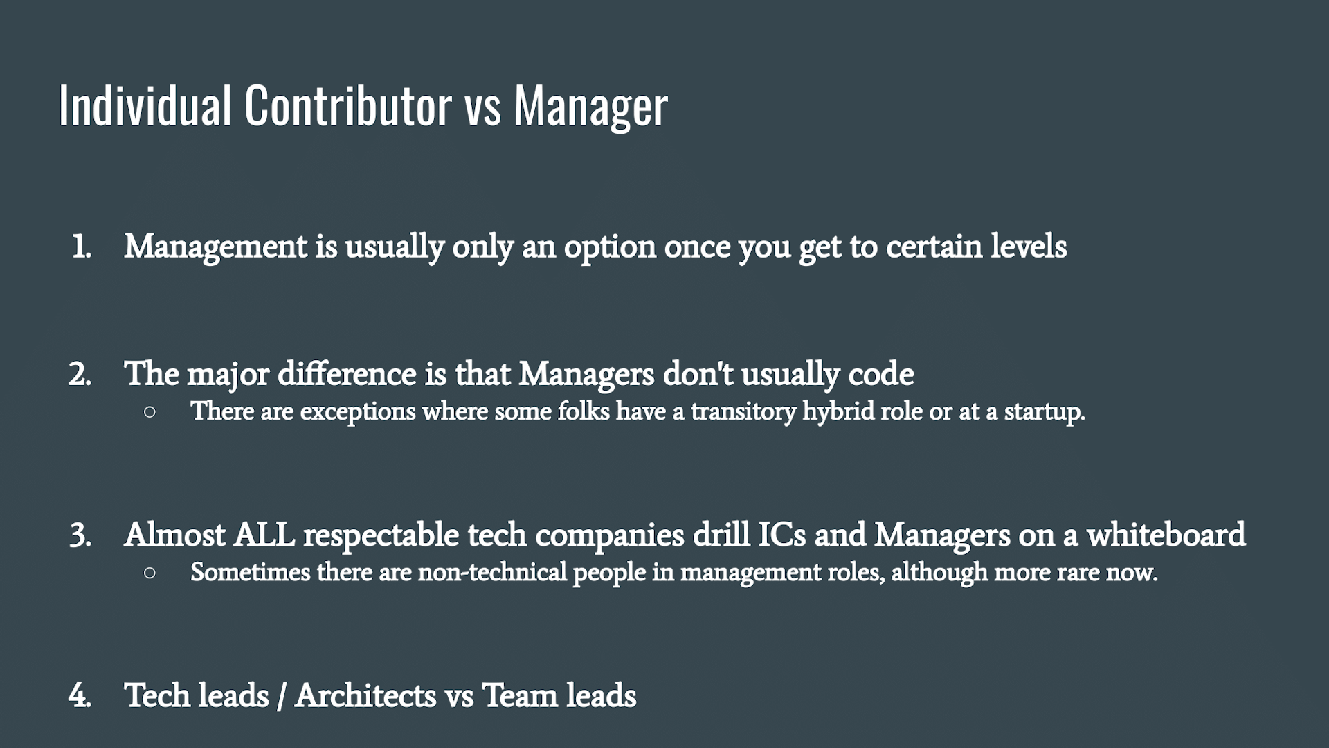 [Timeless Career Advice] IC vs Manager